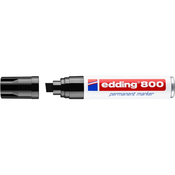 Edding 800 alkoholos jelölőfilc, vágott, fekete, 4-12mm