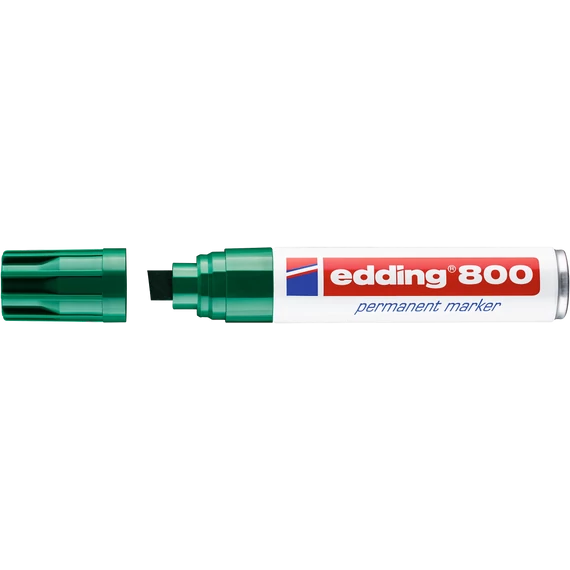Edding 800 alkoholos jelölőfilc, vágott, zöld, 4-12mm