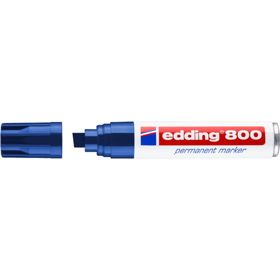 Edding 800 alkoholos jelölőfilc, vágott, kék, 4-12mm