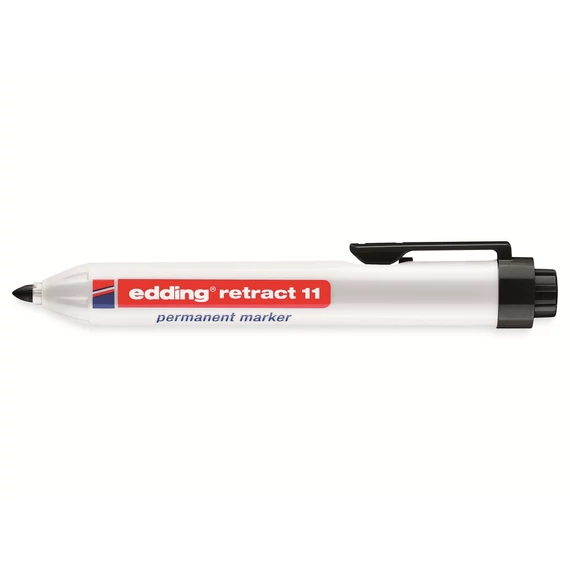 Edding retract 11 alkoholos jelölőfilc, kerek, fekete, 1.5-3mm