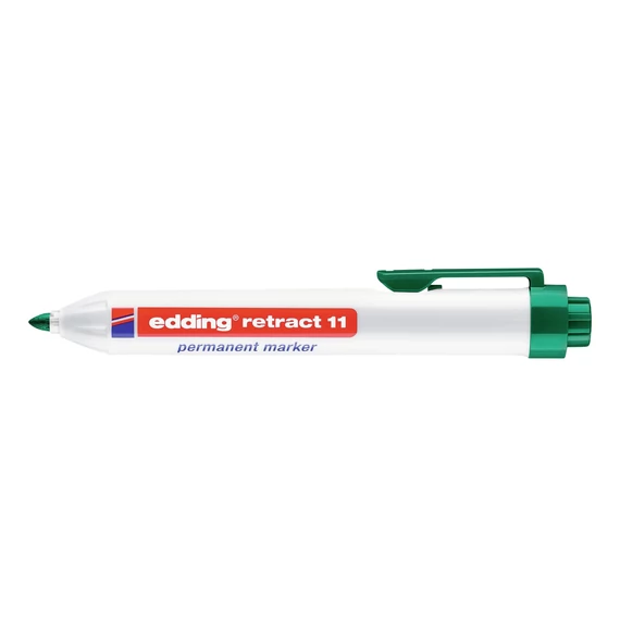 Edding retract 11 alkoholos jelölőfilc, kerek, zöld, 1.5-3mm