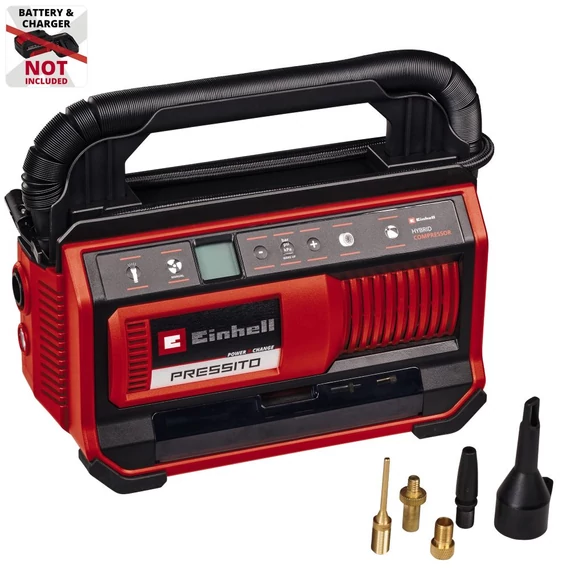 Einhell Pressito 18/25 Hybrid Solo akkus kompresszor, 11bar (akku és töltő nélkül)