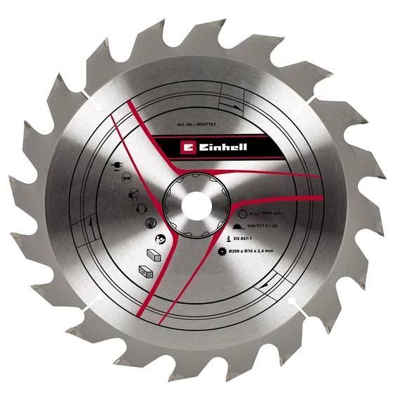 Einhell vágókorong 200x16x2.4 Z20