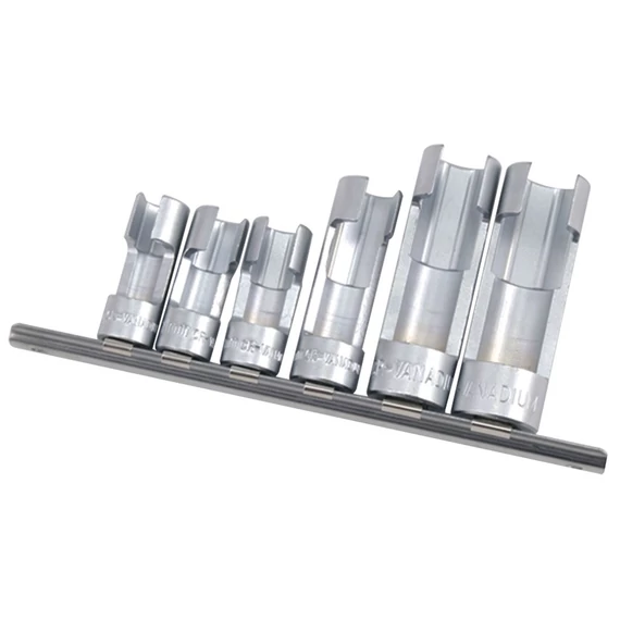 Ellient Tools nyitott crowafej készlet, metrikus, 1/2" és 3/8", 6 db-os