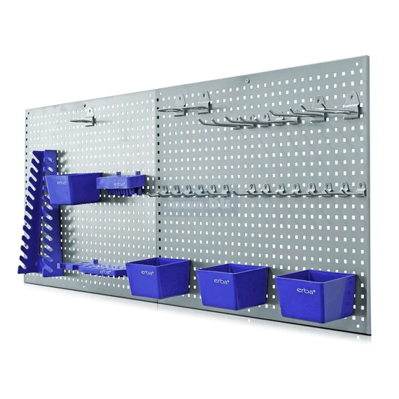 Erba fém fali szerszámtartó készlet 112x46cm (32db-os)