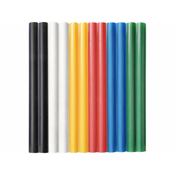 Extol ragasztóstift készlet, többszínű, 100x7.2mm, 12db