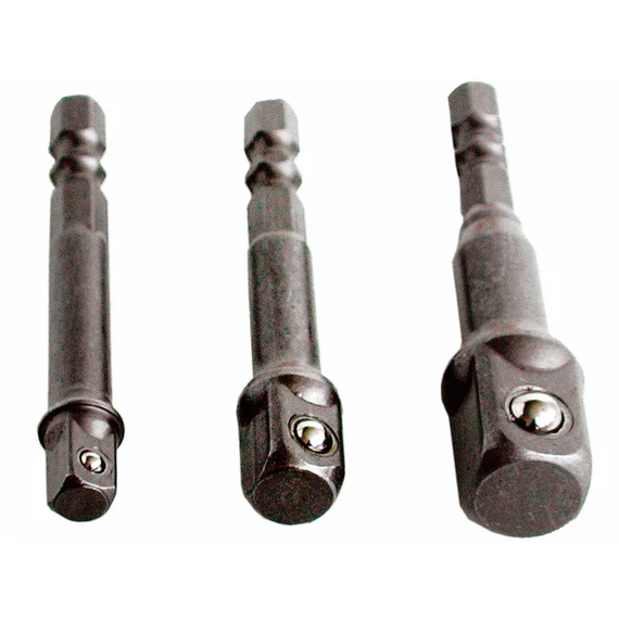 Extol dugókulcs adapter készlet, 1/4&quot;-3/8&quot;-1/2&quot;, 3 részes