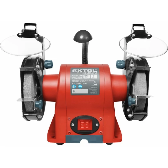 Extol kettős köszörűgép 350W, 20x12.7x150mm