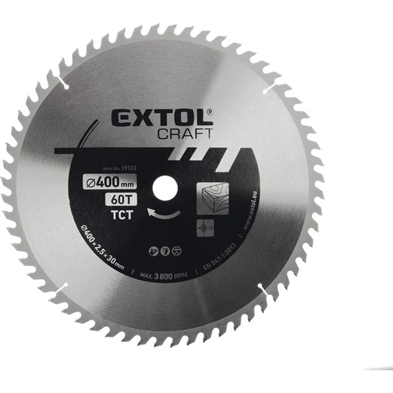 Extol körfűrészlap 400×30mm