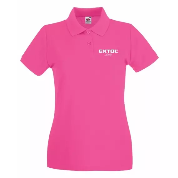 Extol Lady Fit premium galléros póló, fukszia, 2XL