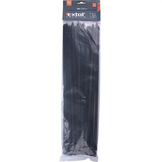 Extol Premium kábelkötegelő, 7.6x380mm, 50db