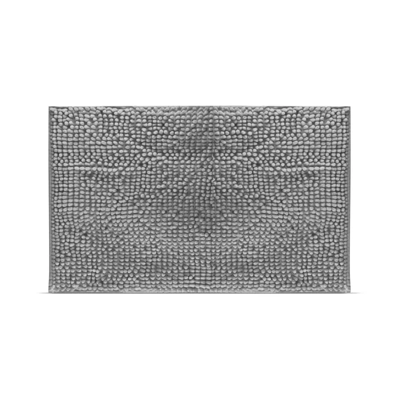 Family hosszúszálú fürdőszobai kilépőszőnyeg, 60x40cm, szürke