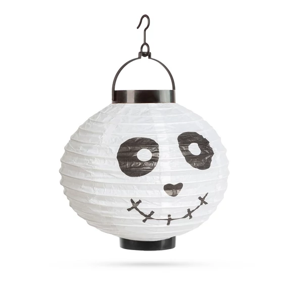 Family Halloween LED-es lampion, 20cm, szellem