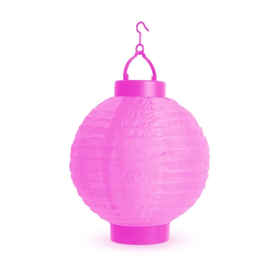 Family Party LED-es lampion, 20cm, magenta
