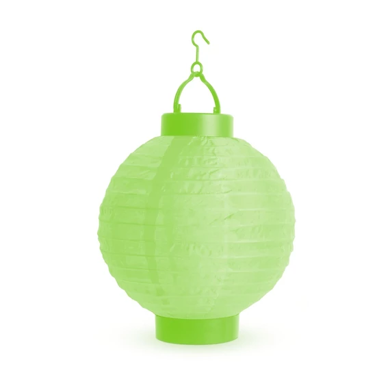 Family Party LED-es lampion, 20cm, zöld