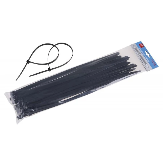Festa kötöző, fekete, 400x7.6mm, 50db
