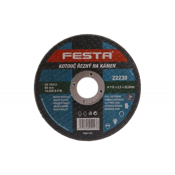 Festa kővágó korong, 115x2.5x22.2mm