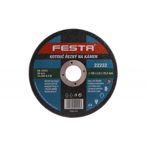 Festa kővágó korong, 125x2.5x22.2mm