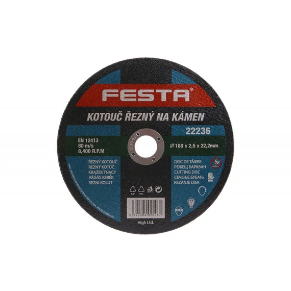 Festa kővágó korong, 180x2.5x22.2mm