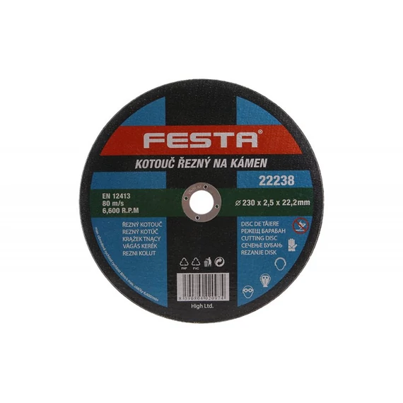 Festa kővágó korong, 230x2.5x22.2mm