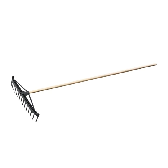 Festa gereblye fa nyéllel, műanyag, 160cm
