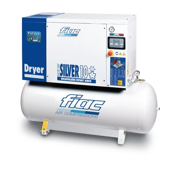 Fiac NewSilver D 10/300 kompresszor, 7.5kW, 270L, 10bar