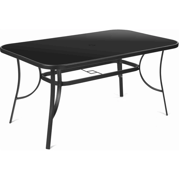 Fieldmann FDZN 5030 kerti asztal fekete lappal, 150x96x71cm