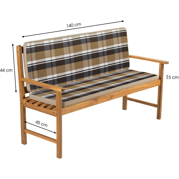 Fieldmann FDZN 9109 kerti pad ülőpárna, csíkos, bézs