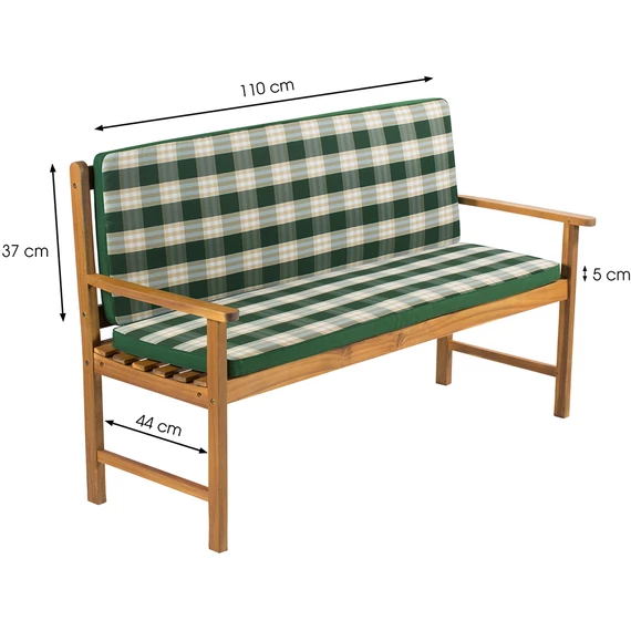 Fieldmann FDZN 9120 kerti pad ülőpárna, csíkos, zöld
