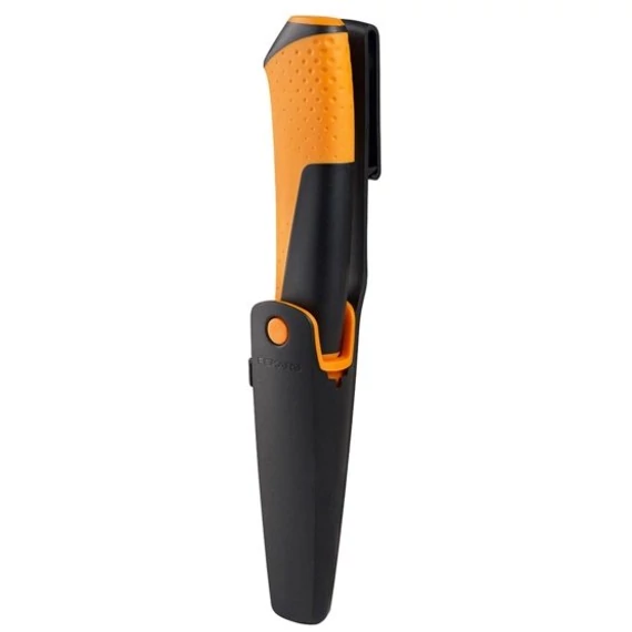 Fiskars általános kés tokba épített élezővel