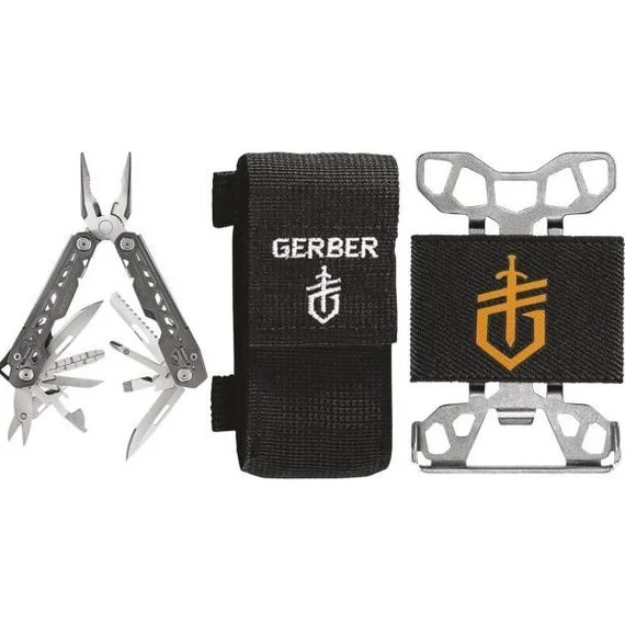 Fiskars Gerber Truss multiszerszám ajándék pénztárcával, 10.6cm, szürke