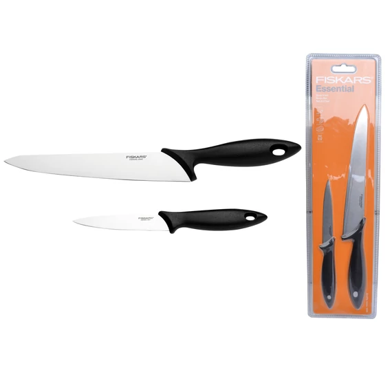 Fiskars Essential szakácskés készlet, 2db-os