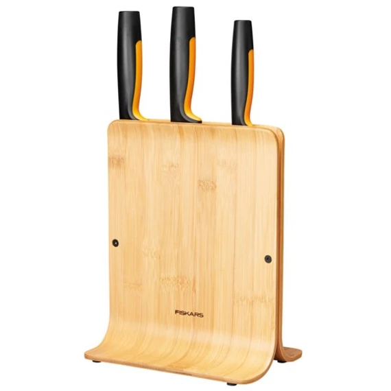 Fiskars Functional Form késblokk, 3 késes, bambusz