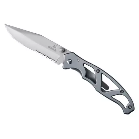 Fiskars Gerber Paraframe II zsebkés, 8.8cm, félig fogazott