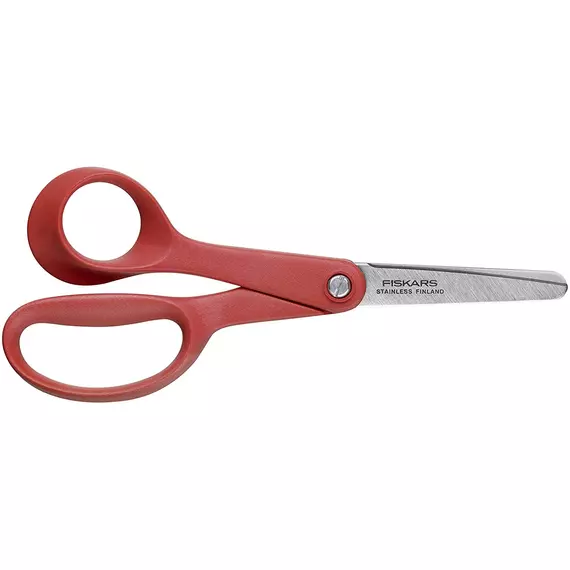 Fiskars Classic piros gyermekolló, balkezes, 13cm