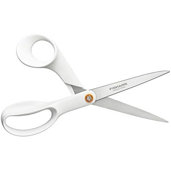 Fiskars általános olló, fehér, 21cm