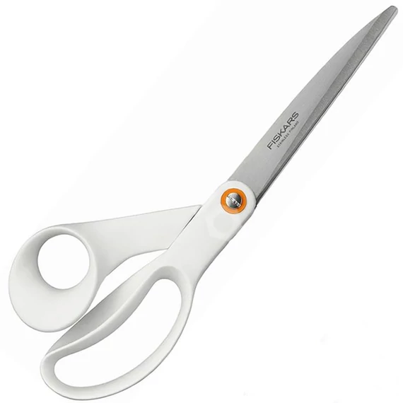 Fiskars nagyméretű általános olló, fehér, 24cm