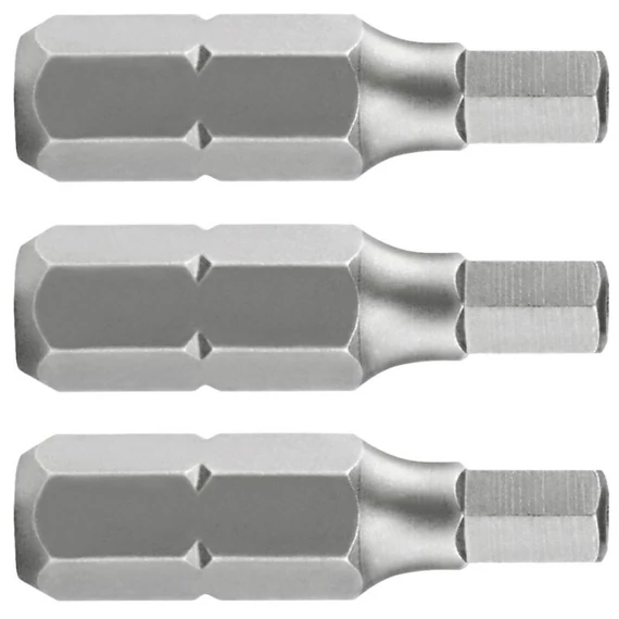 Fortum bit készlet, 25mm, HEX4, 3db