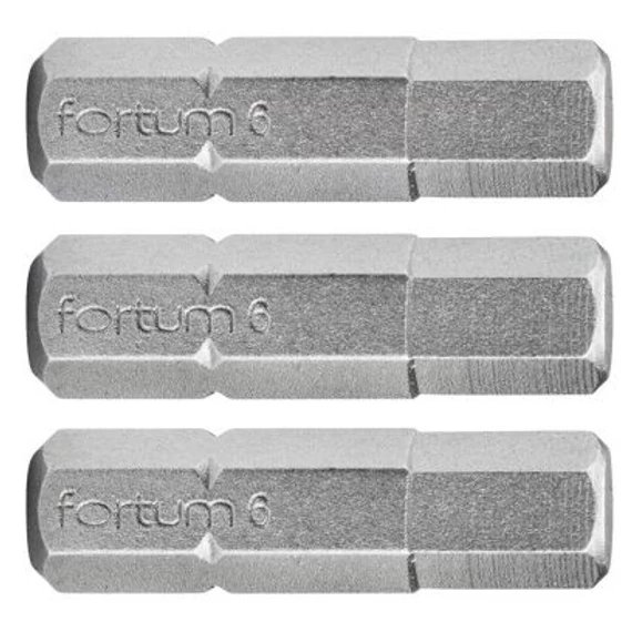 Fortum bit készlet, 25mm, HEX5, 3db