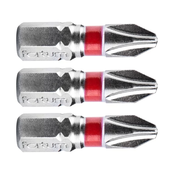 Fortum behajtóhegy PH, S2 acél, 2×25mm, 3 db