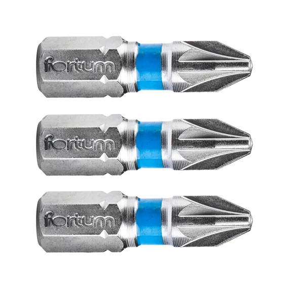 Fortum behajtóhegy PZ, S2 acél, 3x25mm, 3db