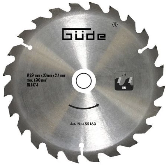 Güde fűrészlap 254x30x24mm
