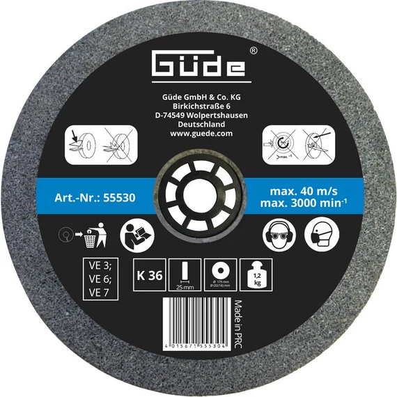 Güde csiszolókorong 175x25x32mm K36