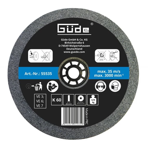 Güde csiszolókorong 150x20mm K60