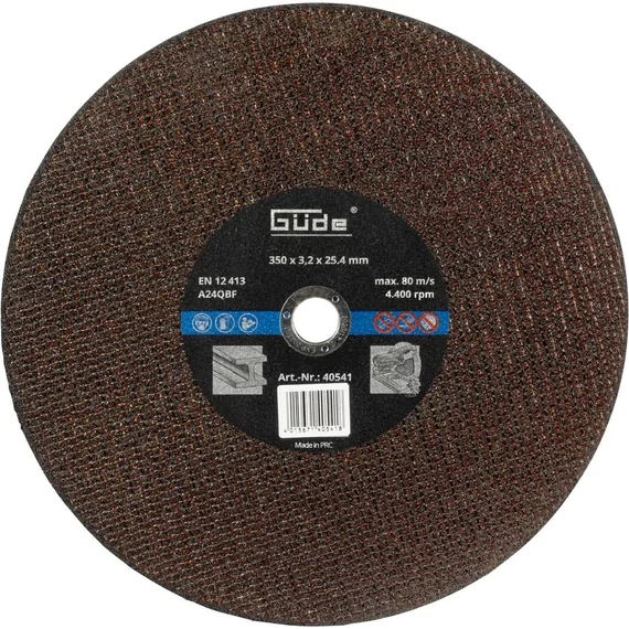 Güde vágótárcs fémhez, 355x25.4x2.66mm