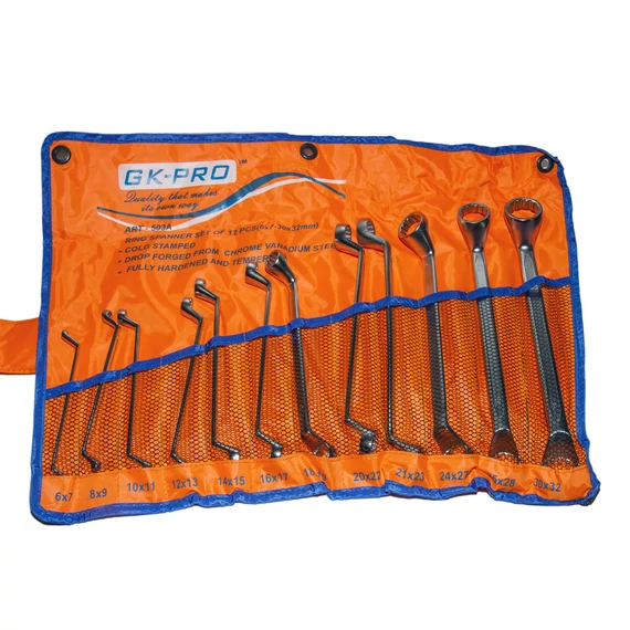 GK Tools - Pro csillagkulcs készlet, dombornyomott, 6-32 mm, 12db-os