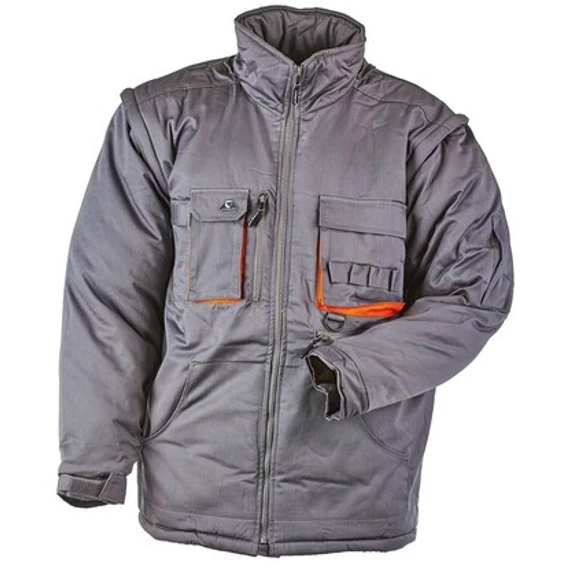 Coverguard Paddock téli védőkabát, kapucnis, 2 az 1-ben, szürke, 3XL