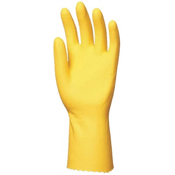 Coverguard háztartási gumikesztyű, csúszásgátlós, sárga, 30cm, XL