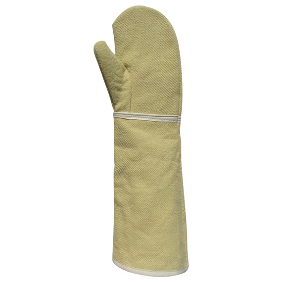 Coverguard egyujjas hőálló kesztyű, komfortos pamutbéléssel, sárga, 50cm (párban)