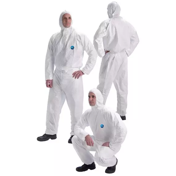 Dupont Tyvek dual védőoverál, antisztatikus, szellőző, fehér, 2XL